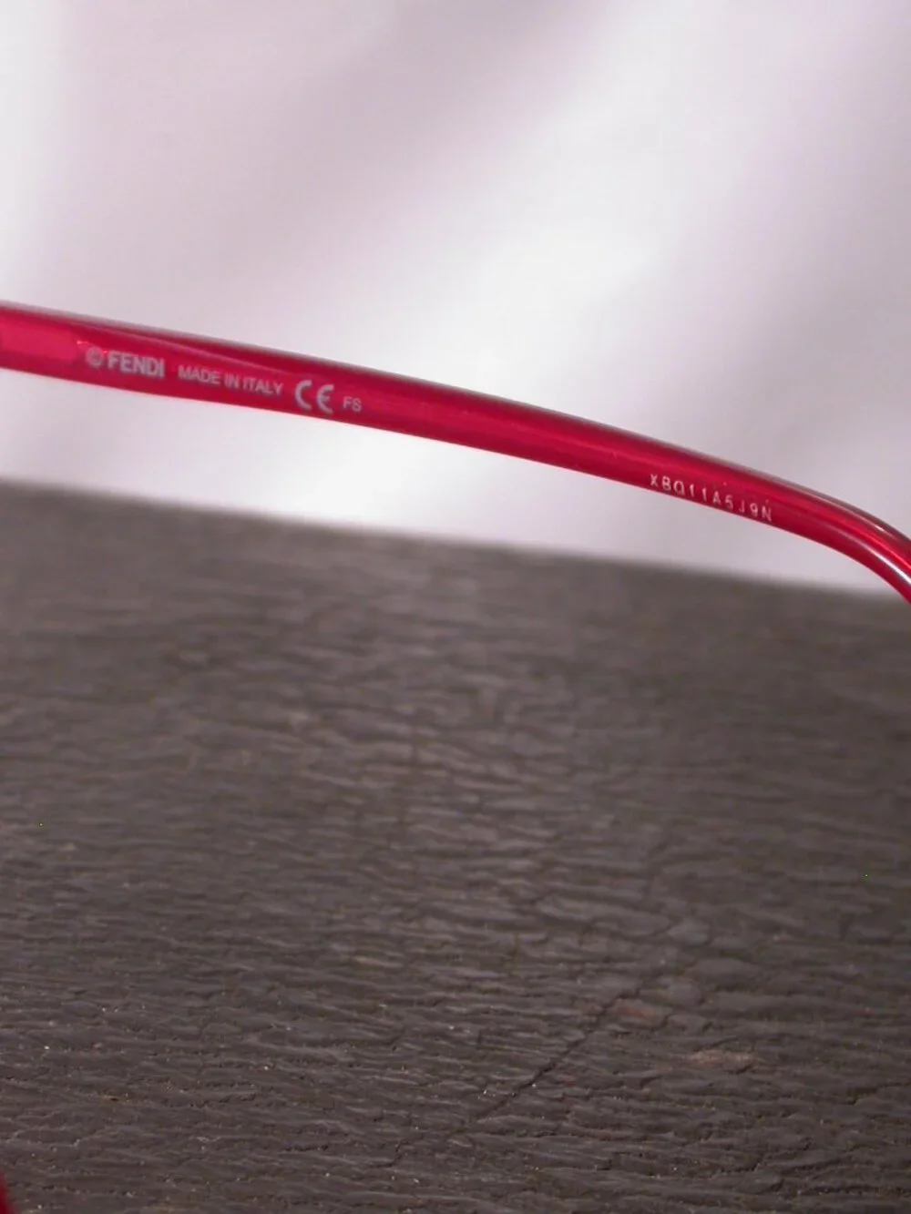 Fendi Pink Green Clear Designer Eyeglasses Made in Italy